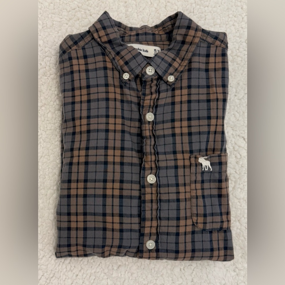 Abercrombie Kids Plaid Button-Up Shirt